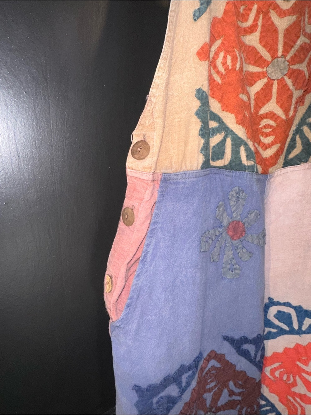 Sacred Threads Patchwork Printed Multicolor Overalls - Picture 2 of 10